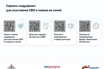 Сервисы поддержки для участников СВО и членов их семей